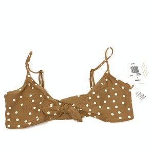 LSpace Flashback Polka Dot Bikini Top, Large